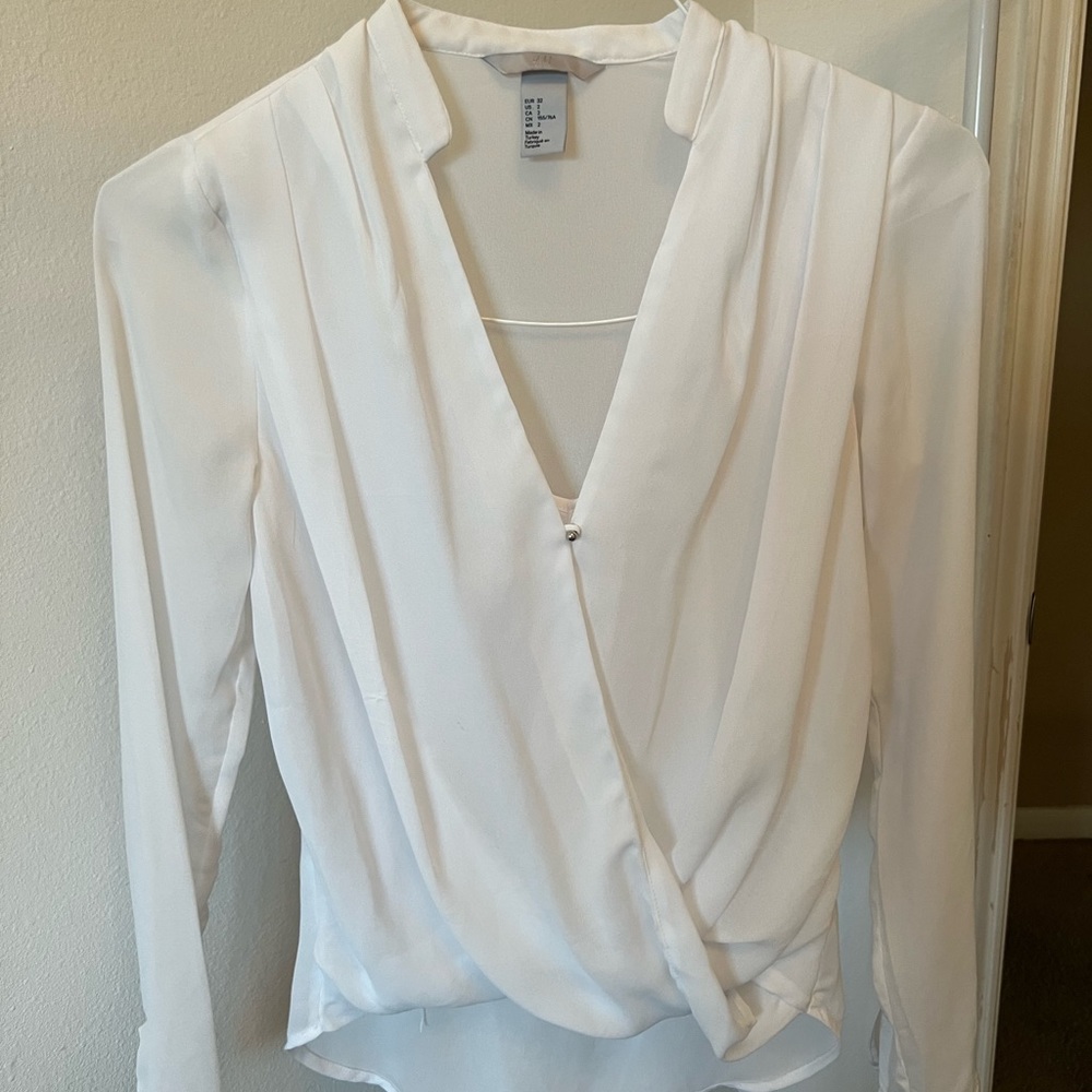 Sheer white top